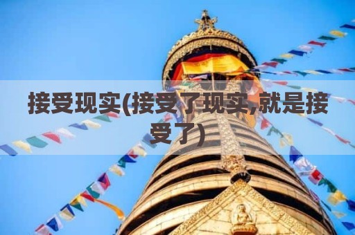 接受现实(接受了现实,就是接受了)