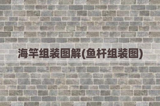 海竿组装图解(鱼杆组装图)