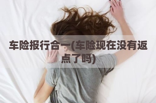 车险报行合一(车险现在没有返点了吗)