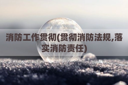 消防工作贯彻(贯彻消防法规,落实消防责任)