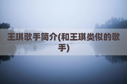 王琪歌手简介(和王琪类似的歌手)