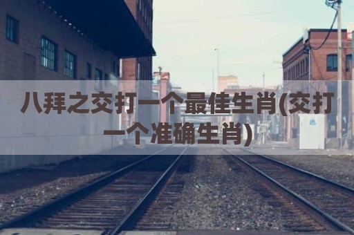 八拜之交打一个最佳生肖(交打一个准确生肖)