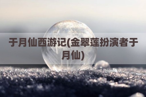 于月仙西游记(金翠莲扮演者于月仙)