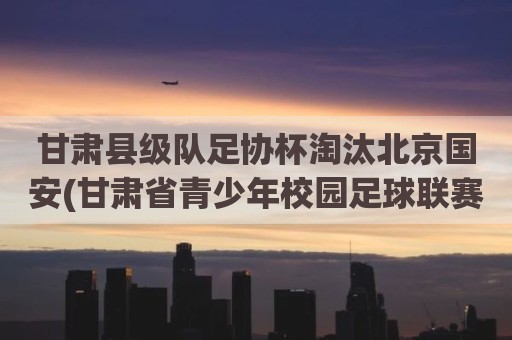 甘肃县级队足协杯淘汰北京国安(甘肃省青少年校园足球联赛)