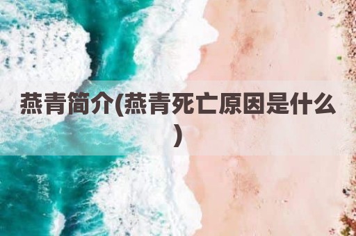 燕青简介(燕青死亡原因是什么)