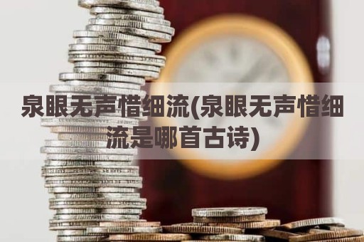 泉眼无声惜细流(泉眼无声惜细流是哪首古诗)