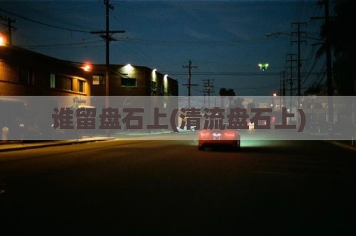 谁留盘石上(清流盘石上)