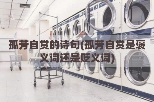 孤芳自赏的诗句(孤芳自赏是褒义词还是贬义词)