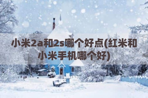 小米2a和2s哪个好点(红米和小米手机哪个好)