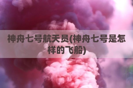 神舟七号航天员(神舟七号是怎样的飞船)