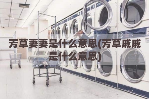 芳草萋萋是什么意思(芳草戚戚是什么意思)