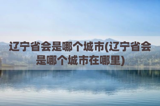 辽宁省会是哪个城市(辽宁省会是哪个城市在哪里)
