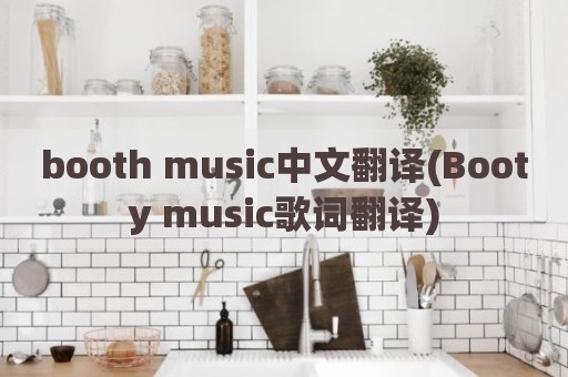 booth music中文翻译(Booty music歌词翻译)
