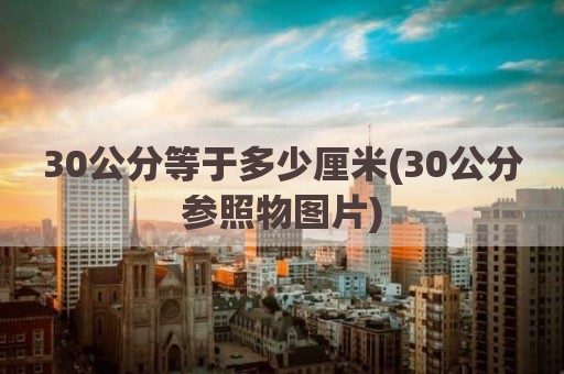 30公分等于多少厘米(30公分参照物图片)