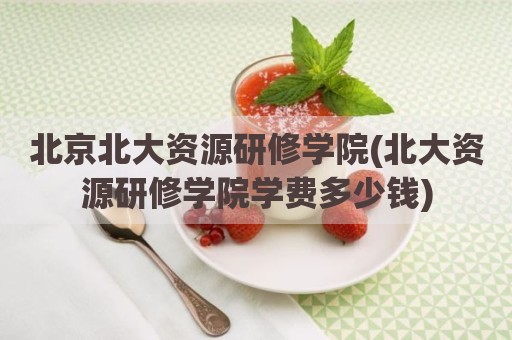 北京北大资源研修学院(北大资源研修学院学费多少钱)