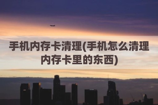 手机内存卡清理(手机怎么清理内存卡里的东西)