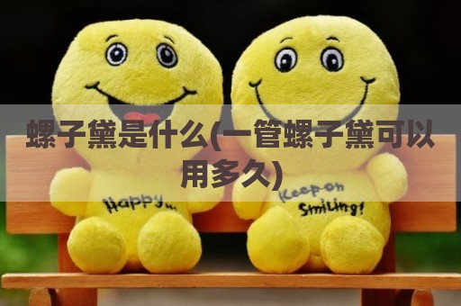 螺子黛是什么(一管螺子黛可以用多久)