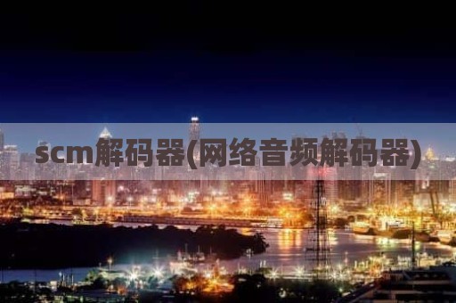 scm解码器(网络音频解码器)
