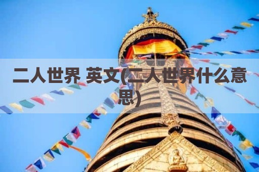 二人世界 英文(二人世界什么意思)