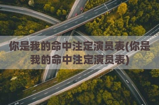 你是我的命中注定演员表(你是我的命中注定演员表)