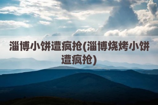 淄博小饼遭疯抢(淄博烧烤小饼遭疯抢)