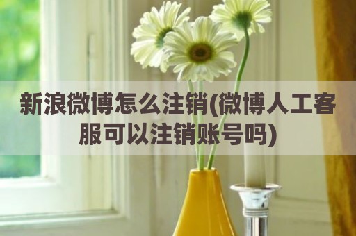 新浪微博怎么注销(微博人工客服可以注销账号吗)