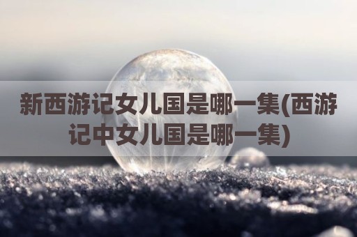 新西游记女儿国是哪一集(西游记中女儿国是哪一集)