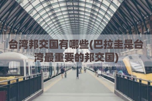 台湾邦交国有哪些(巴拉圭是台湾最重要的邦交国)