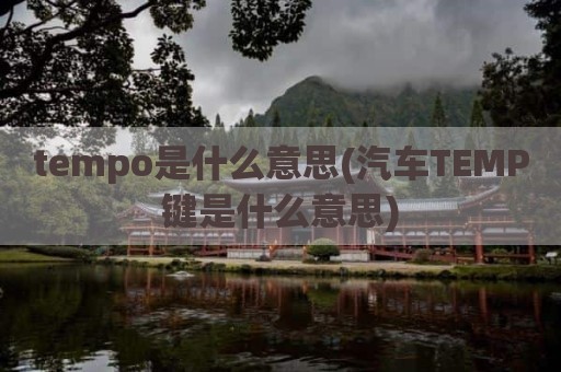 tempo是什么意思(汽车TEMP键是什么意思)