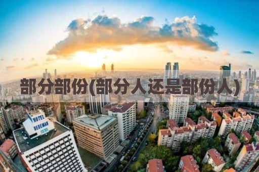 部分部份(部分人还是部份人)