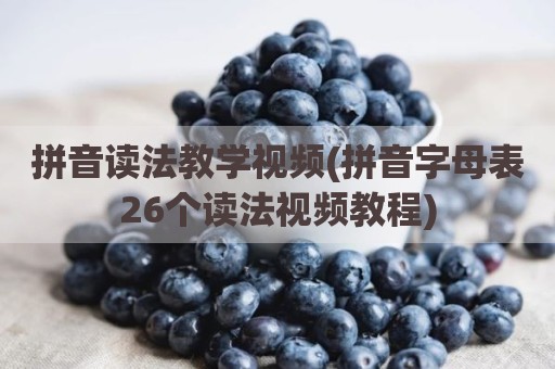 拼音读法教学视频(拼音字母表26个读法视频教程)
