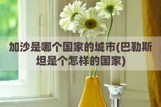 加沙是哪个国家的城市(巴勒斯坦是个怎样的国家)