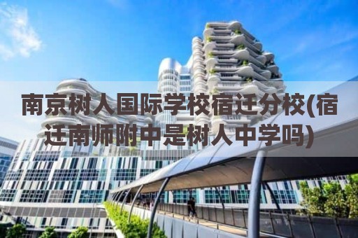 南京树人国际学校宿迁分校(宿迁南师附中是树人中学吗)