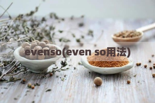 evenso(even so用法)
