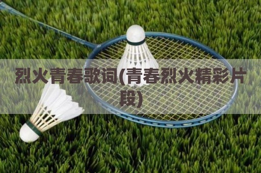 烈火青春歌词(青春烈火精彩片段)