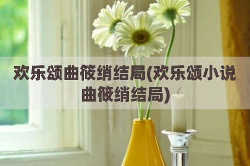 欢乐颂曲筱绡结局(欢乐颂小说曲筱绡结局)
