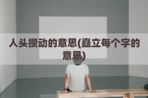 人头攒动的意思(矗立每个字的意思)
