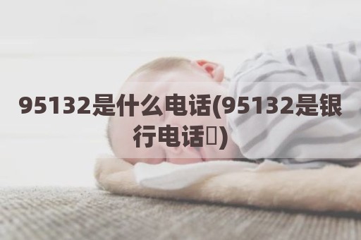 95132是什么电话(95132是银行电话吇)