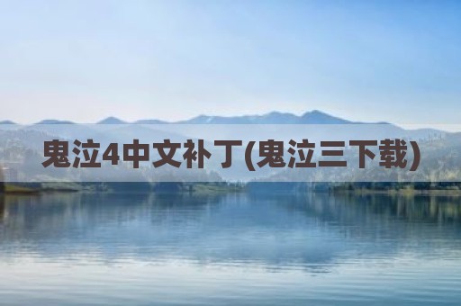鬼泣4中文补丁(鬼泣三下载)
