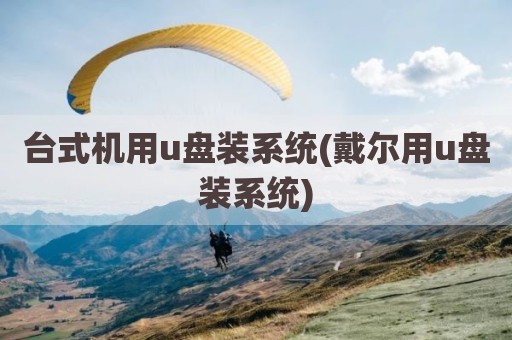 台式机用u盘装系统(戴尔用u盘装系统)