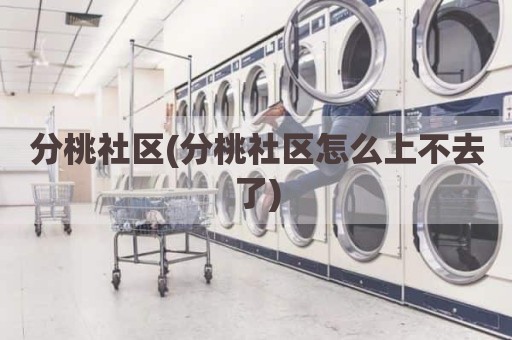分桃社区(分桃社区怎么上不去了)