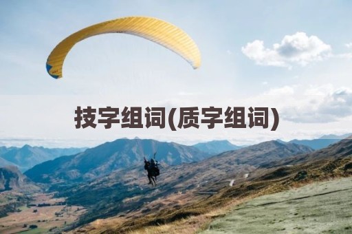 技字组词(质字组词)