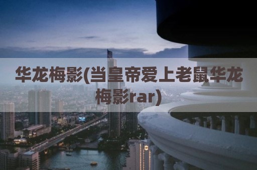 华龙梅影(当皇帝爱上老鼠华龙梅影rar)