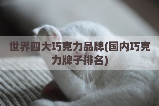 世界四大巧克力品牌(国内巧克力牌子排名)