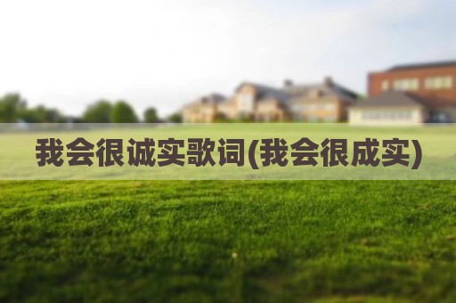 我会很诚实歌词(我会很成实)