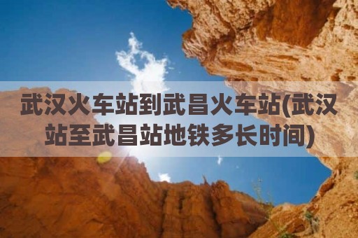 武汉火车站到武昌火车站(武汉站至武昌站地铁多长时间)