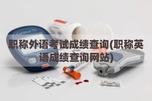 职称外语考试成绩查询(职称英语成绩查询网站)