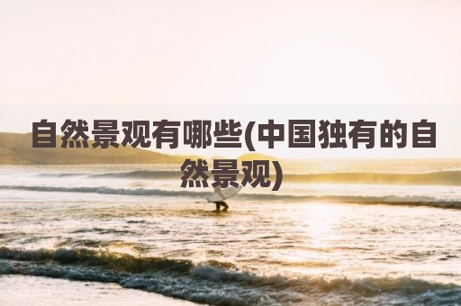 自然景观有哪些(中国独有的自然景观)