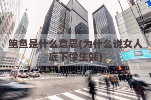 鲍鱼是什么意思(为什么说女人底下像生蚝)
