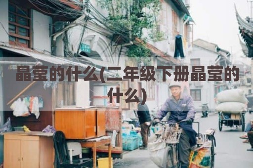 晶莹的什么(二年级下册晶莹的什么)